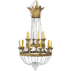 Extraordinary  18th cent. Italian Candle Chandelier