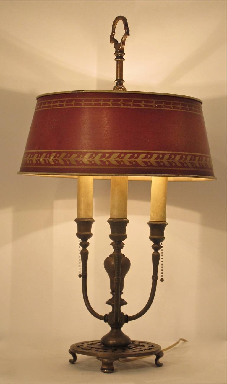 American Mediterranean Spanish Style Bouillotte Desk Lamp