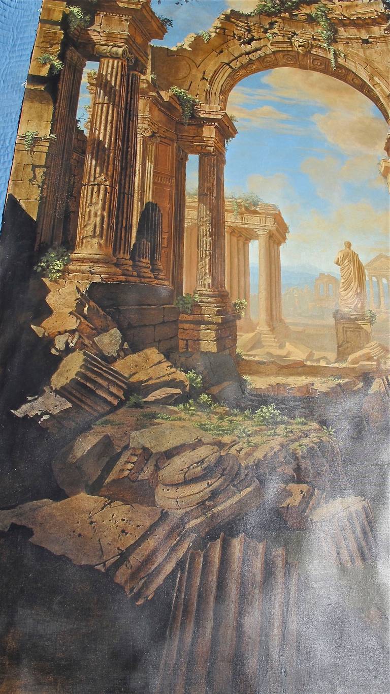 Américain Grande peinture hyperréaliste d'Albert Proom en vente