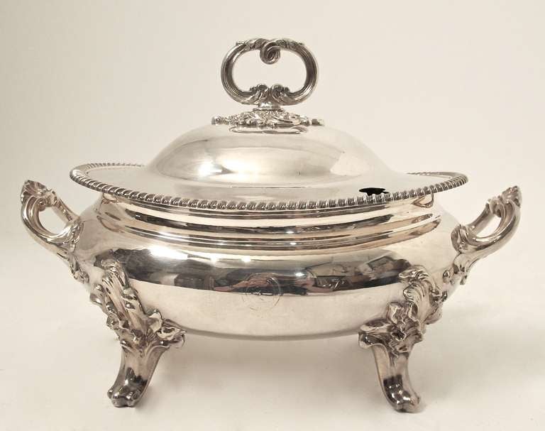 Pair of 19thC Sheffield Tureens