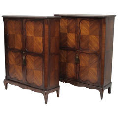 Pair 19th Century Louis XV Style Cabinets