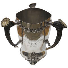 Antique "Best French Bulldog" Trophy