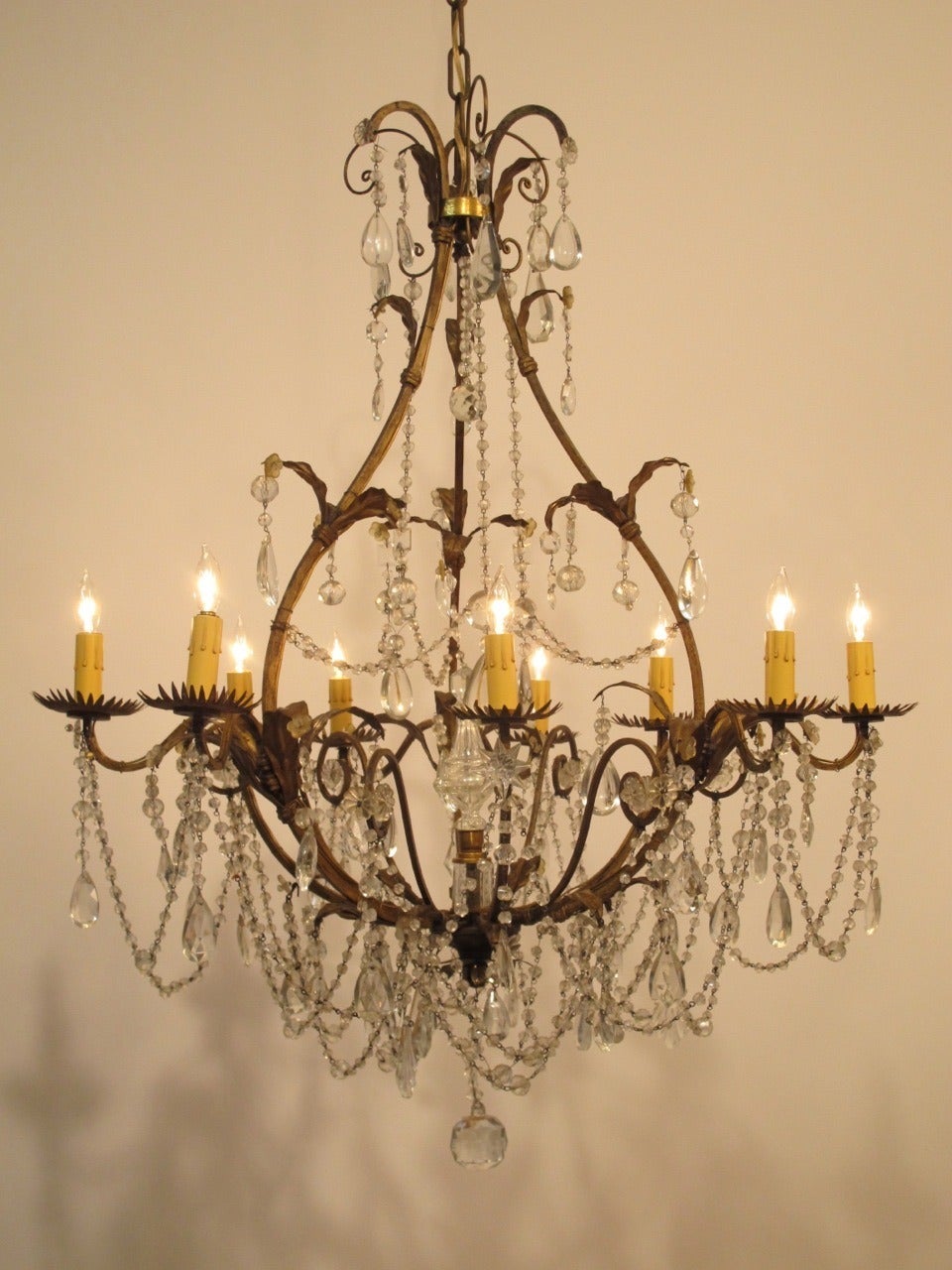 italian wrought iron chandeliers