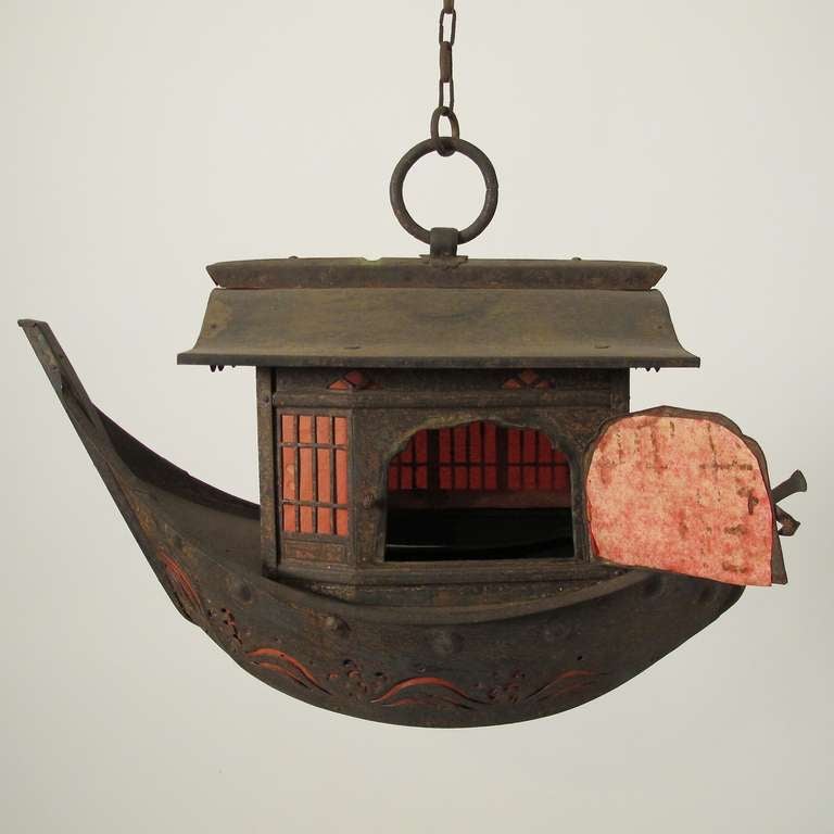 boat with lantern