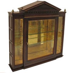 Antique English Curio or Display Cabinet