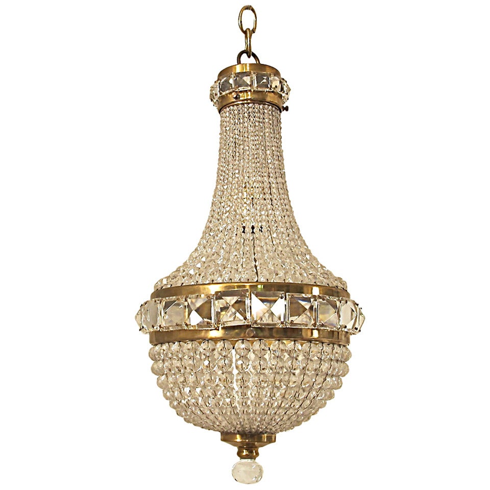 Petite Beaded Pendant Chandelier