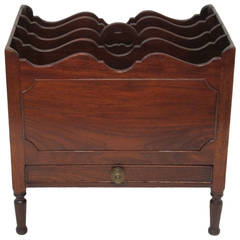 English Regency Mahogany Canterbury