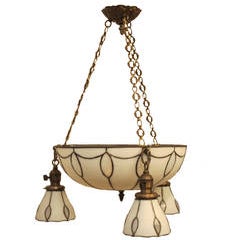 Leaded Glass Light Fixture 5