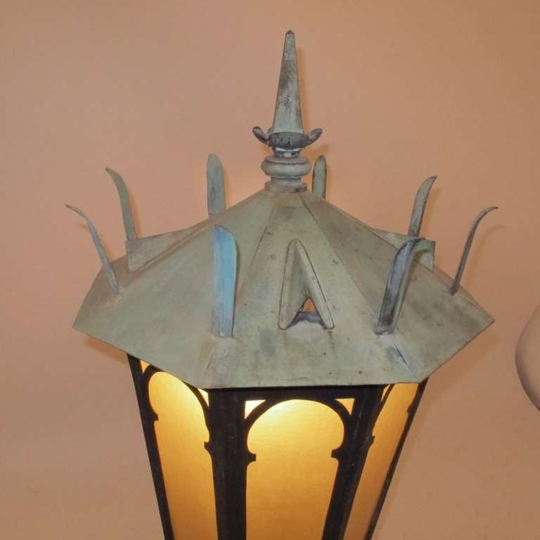 American Large Bronze Lantern