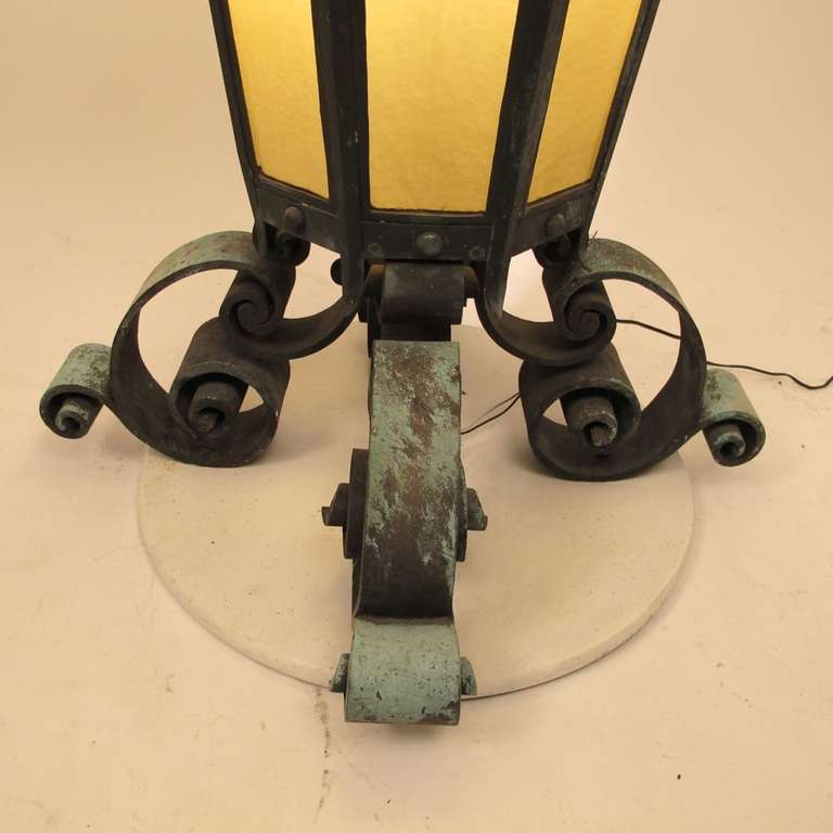 Large Bronze Lantern In Excellent Condition In San Francisco, CA