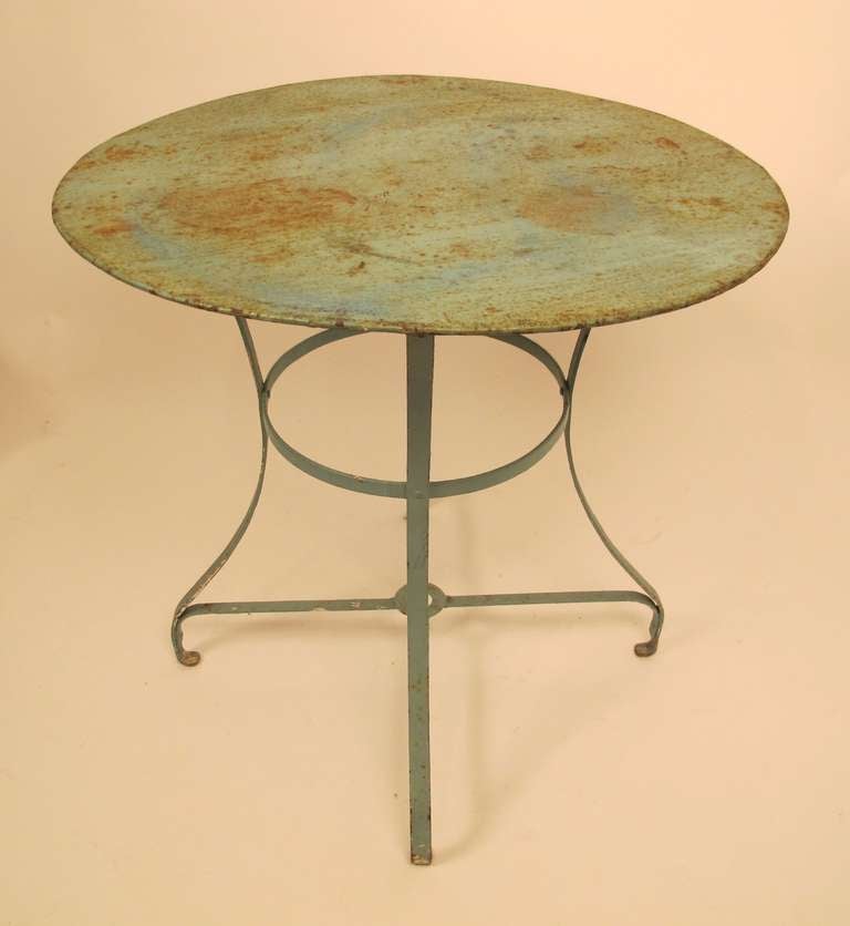 Vintage French Garden Table For Sale at 1stdibs