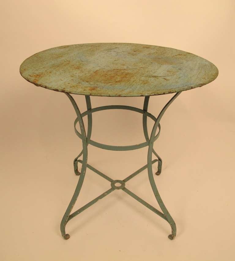 Vintage French Garden Table For Sale at 1stdibs