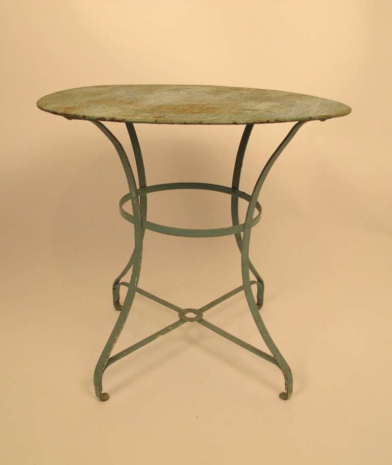 Vintage French Garden Bistro Table For Sale at 1stdibs