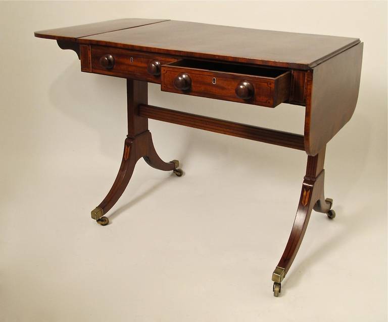 Mahogany  Early 19th c. English Regency Sofa Table