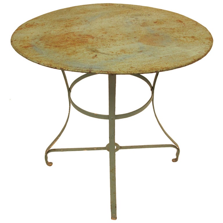 Vintage French Garden Bistro Table at 1stDibs