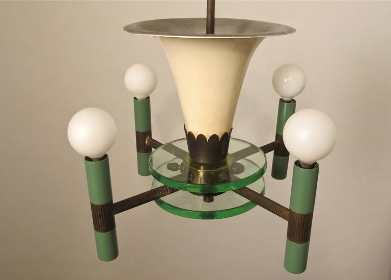 Mid-20th Century Art Deco Light Fixture