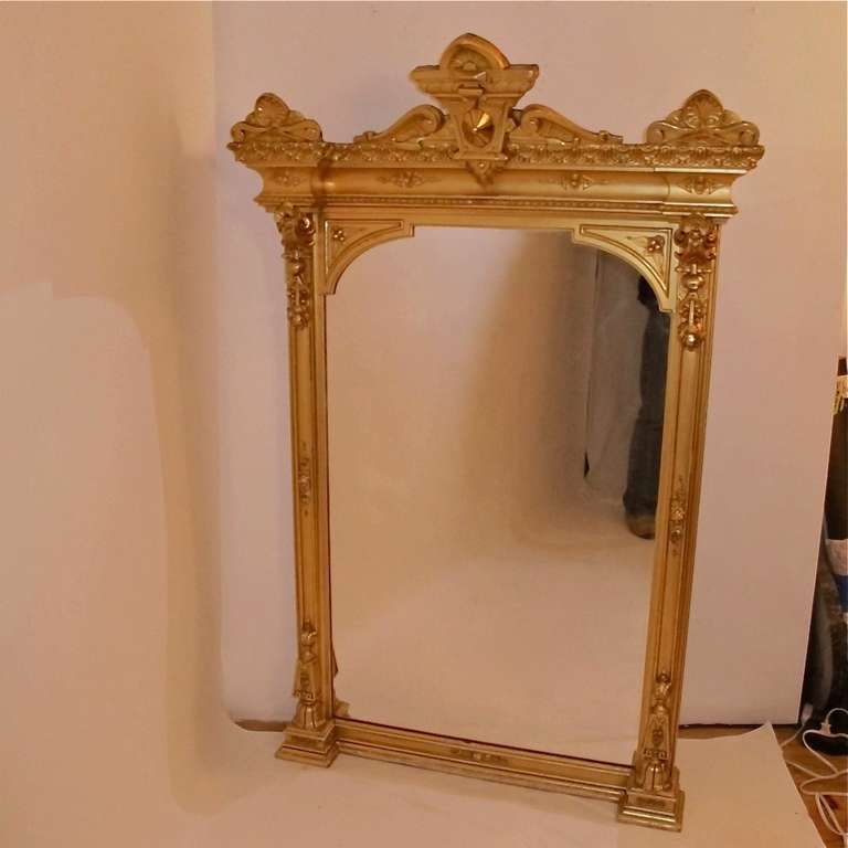 Large impressive gilt mirror with original San Francisco label on back. In lovely original condition, circa 1875. American, 19th century.