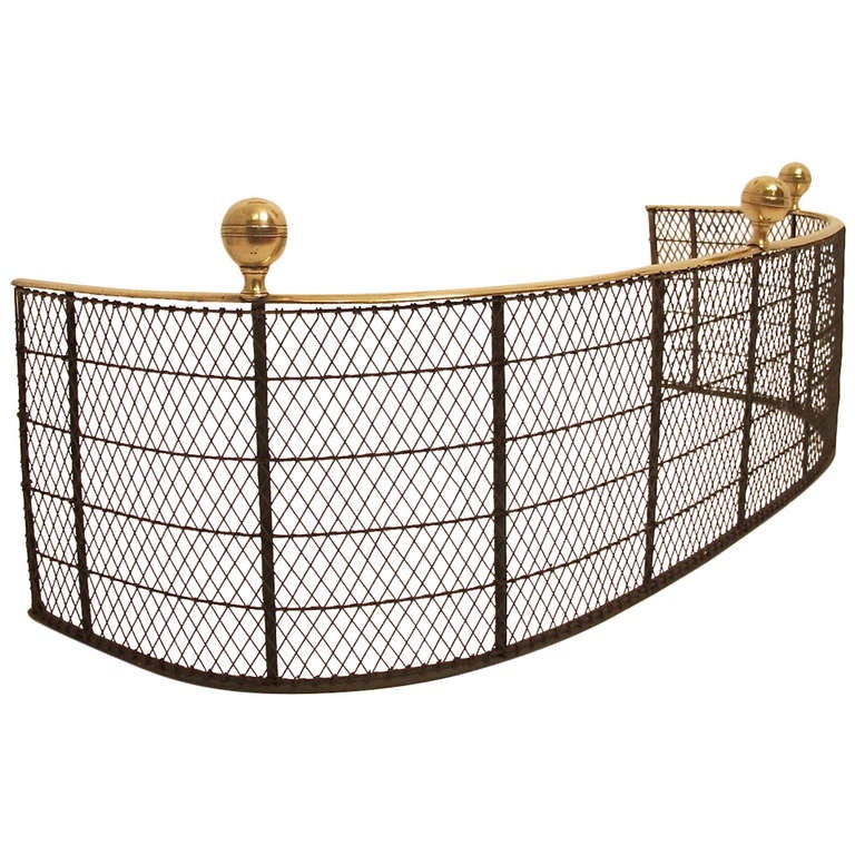 19th Century English Fire Fender/Fire Screen at 1stDibs