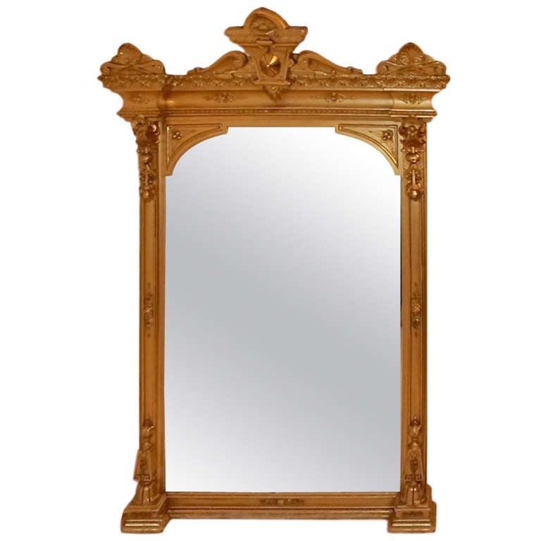 American Victorian Mantel Pier Mirror For At 1stdibs American Victorian Mantel Pier Mirror For