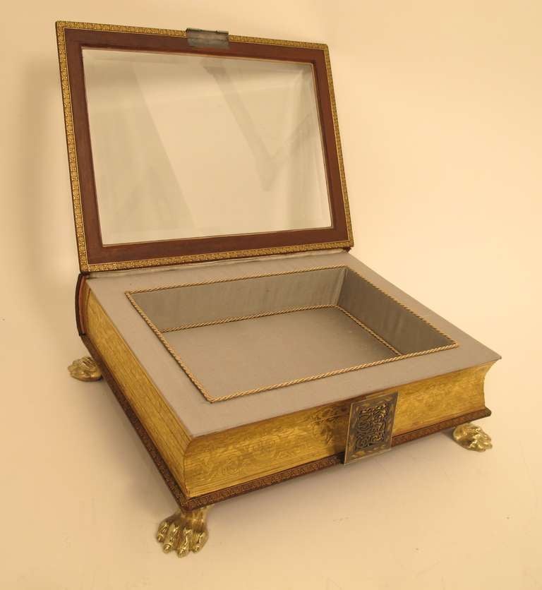19th Century Handsome Book Vitrine or Jewel Box