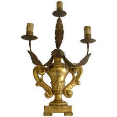 Antique Italian Gilt Wood Sconce