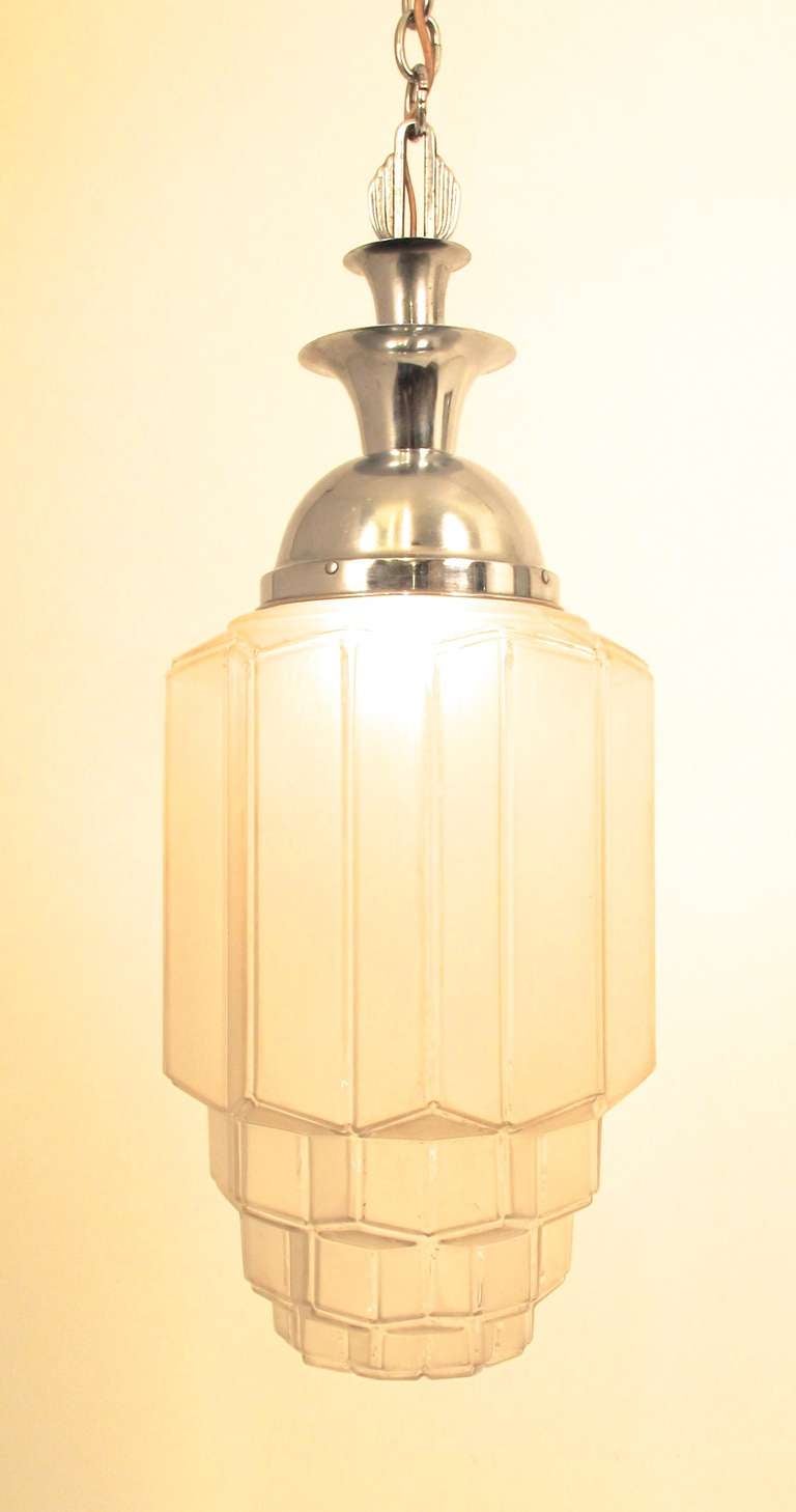 Art Deco Hängende Deckenlampe (20. Jahrhundert)