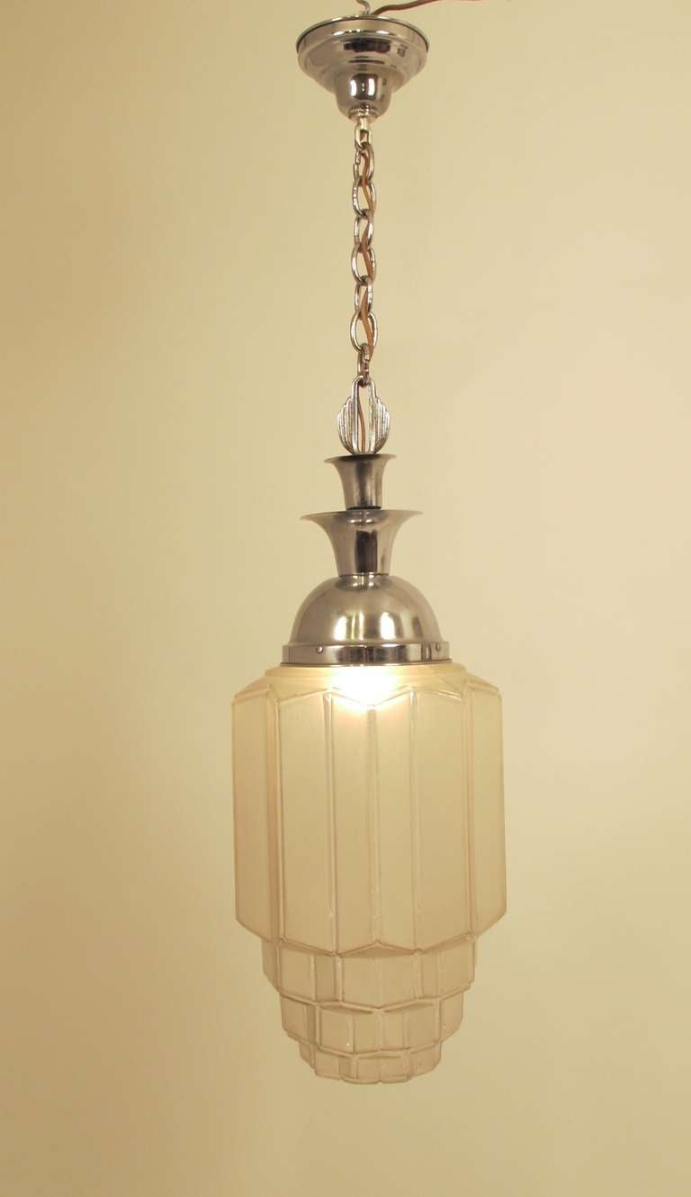 Art Deco Hängende Deckenlampe (amerikanisch)
