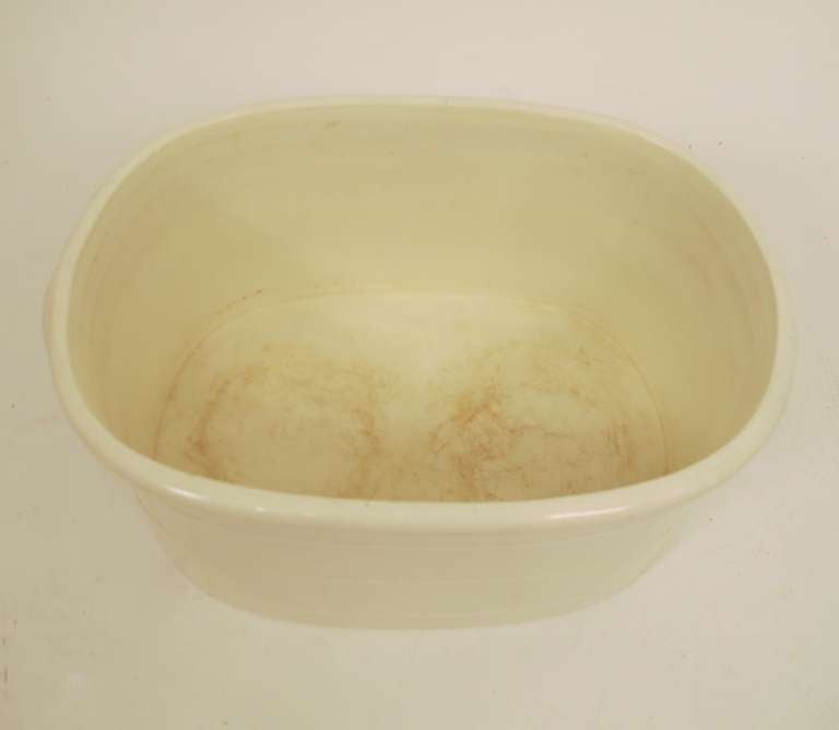 White Porcelain Foot Bath, French 1
