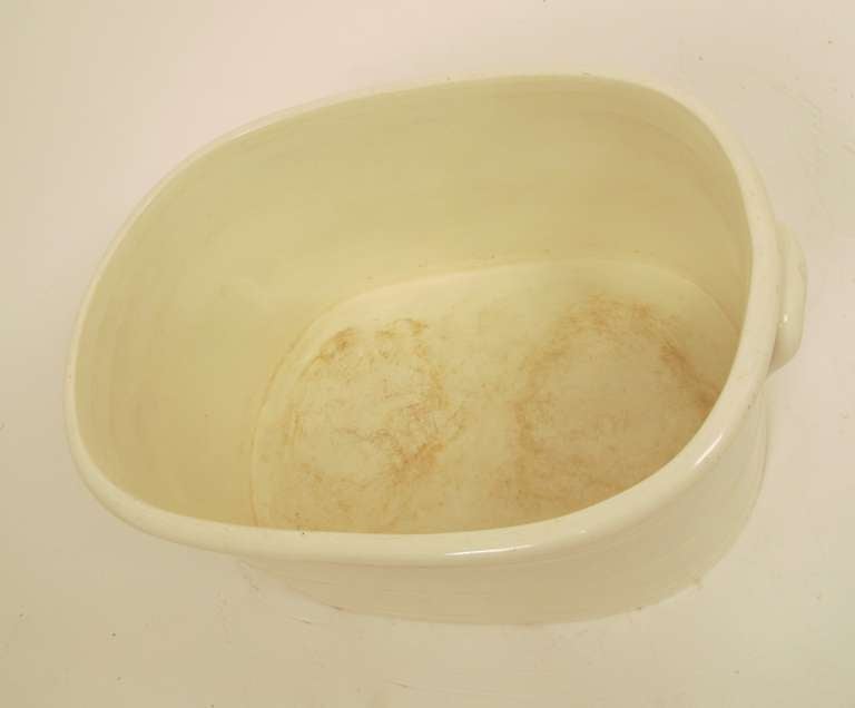 19th Century White Porcelain Foot Bath, French