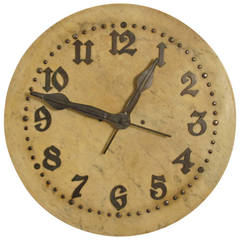 Antique Marble and Bronze Wall Clock