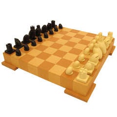 Vintage Modern Chess Set