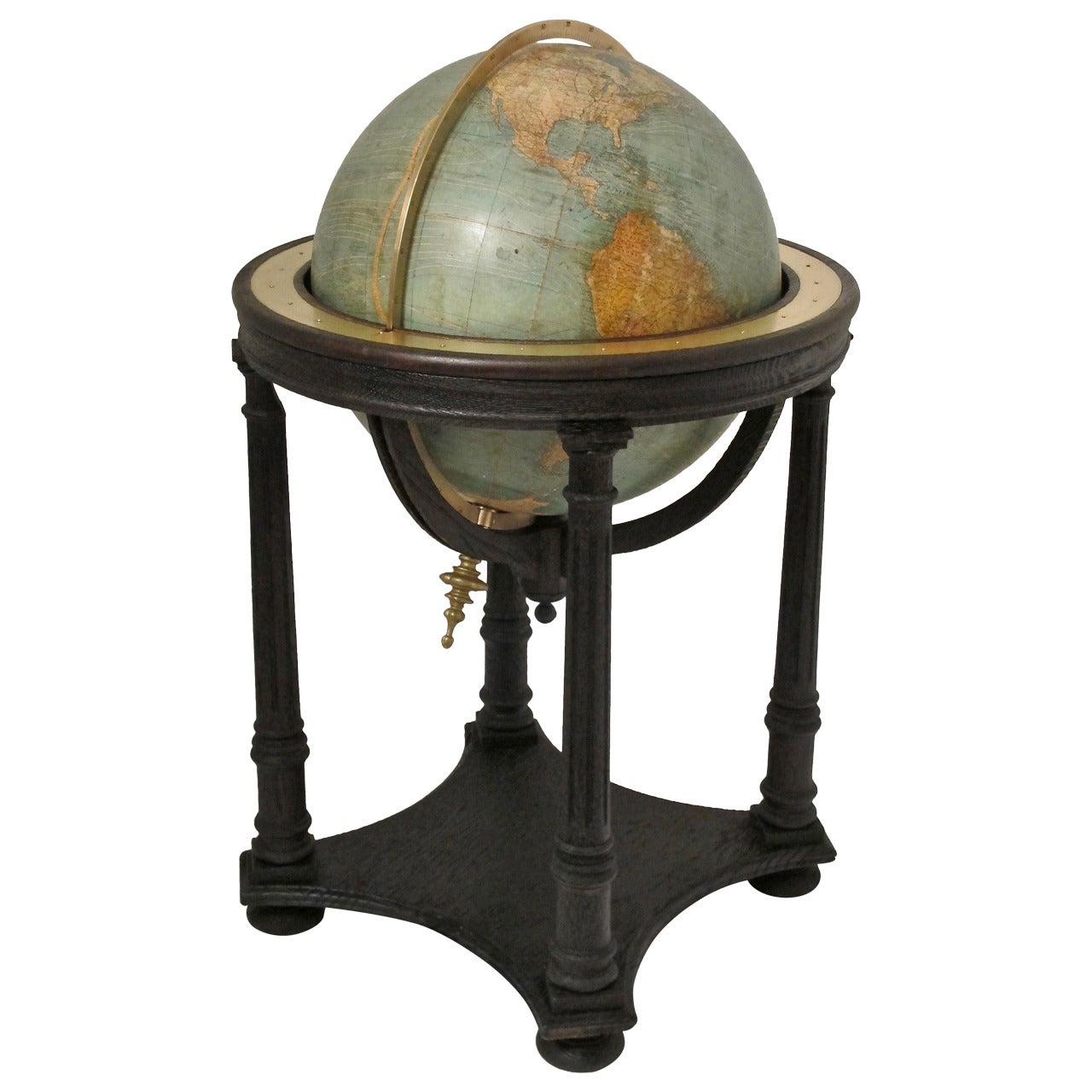 W 
AK Johnston Library Floor Globe