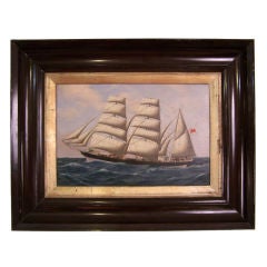 19thC English Sailing Ship Painting
