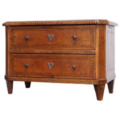 Miniature Neoclassical Parquetry Commode