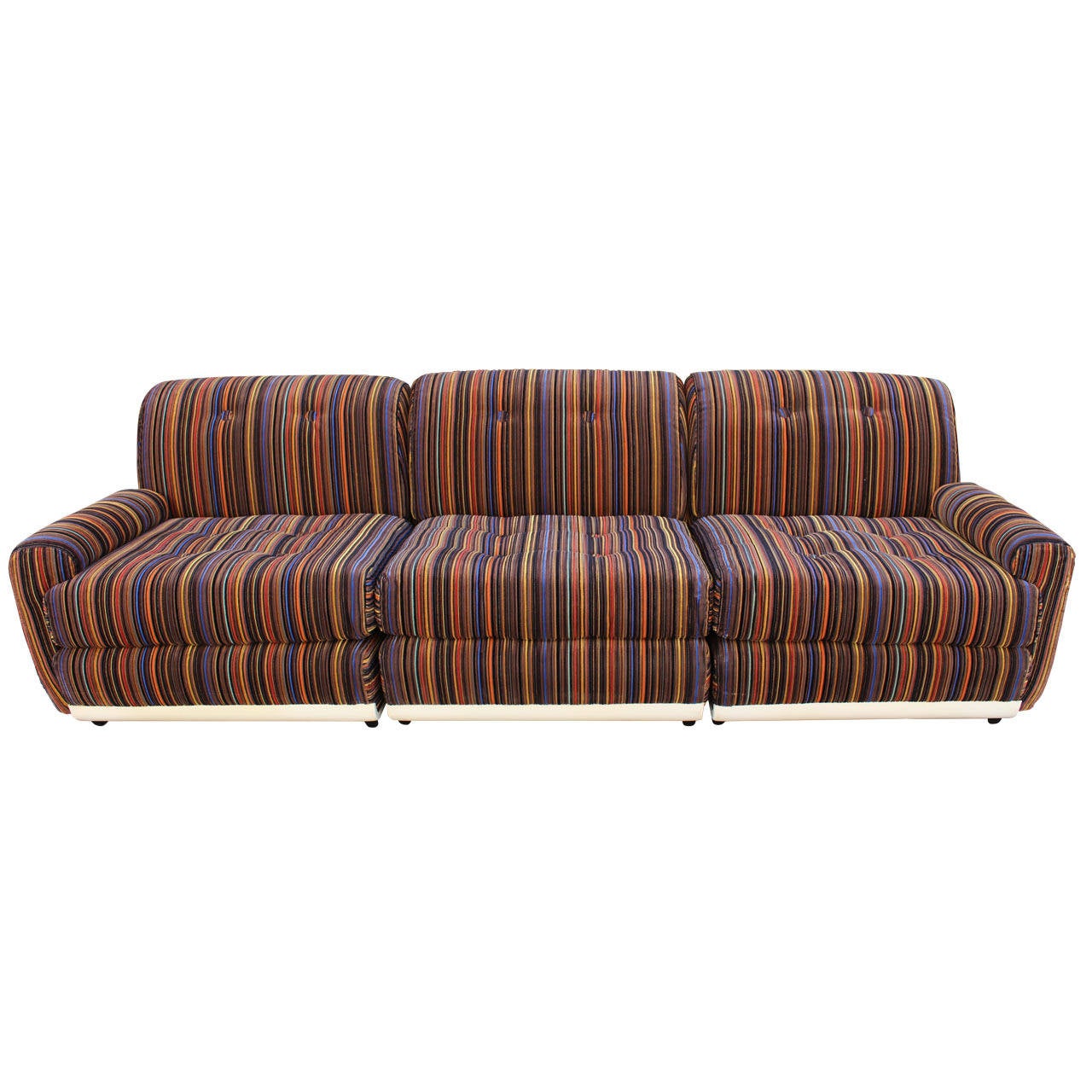Italian Three-Seat Sofa in the Style of Mario Bellini at 1stDibs