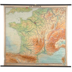 La France School Map from Austrian Library