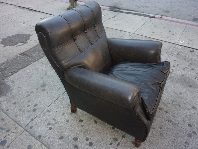 Austrian Antique Leather Chair 1