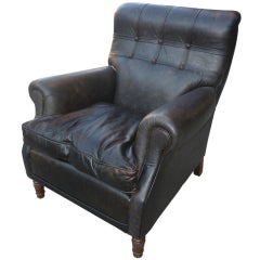 Austrian Antique Leather Chair