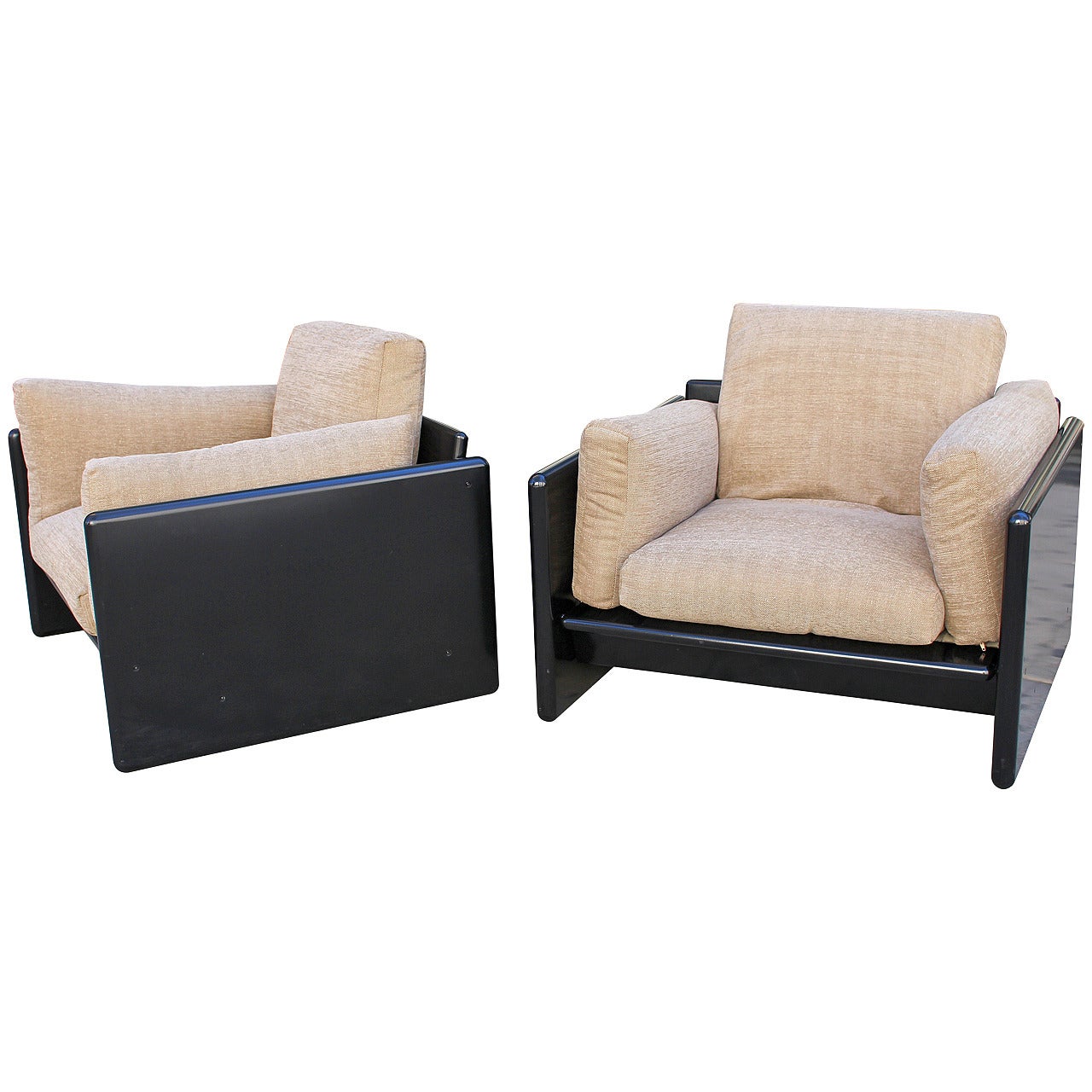 Italian Pair of Lounge Chairs by Gavina for Studio Simon