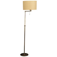Swing-Arm Floor Lamp in Style of Arredoluce