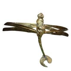 Vintage French  Table   lamp -Sculpture of Dragonfly