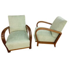 Art Deco pair of arm chairs