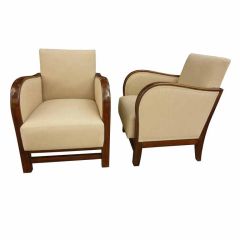 Austrian Art Deco club chairs