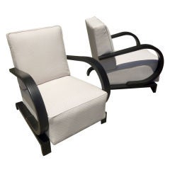 French Art Deco Arm Chairs