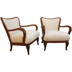 Art Deco set of chairs