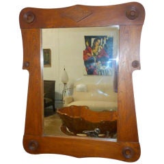 Italian  Tramp Art Style Mirror