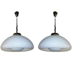 Italian Pair of Large Pendants