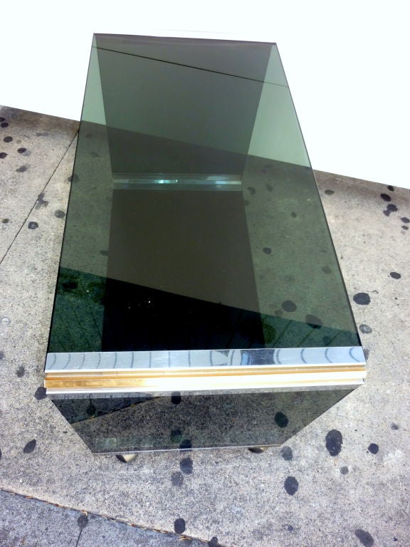Mid-Century Modern Table basse en cristal George par Gallotti & Radice, années 1970 en vente