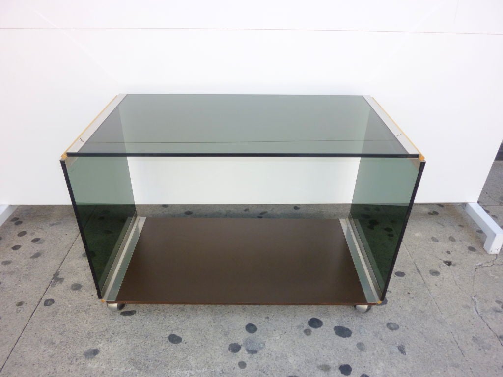 Table basse en cristal George par Gallotti & Radice, années 1970 Bon état - En vente à Los Angeles, CA