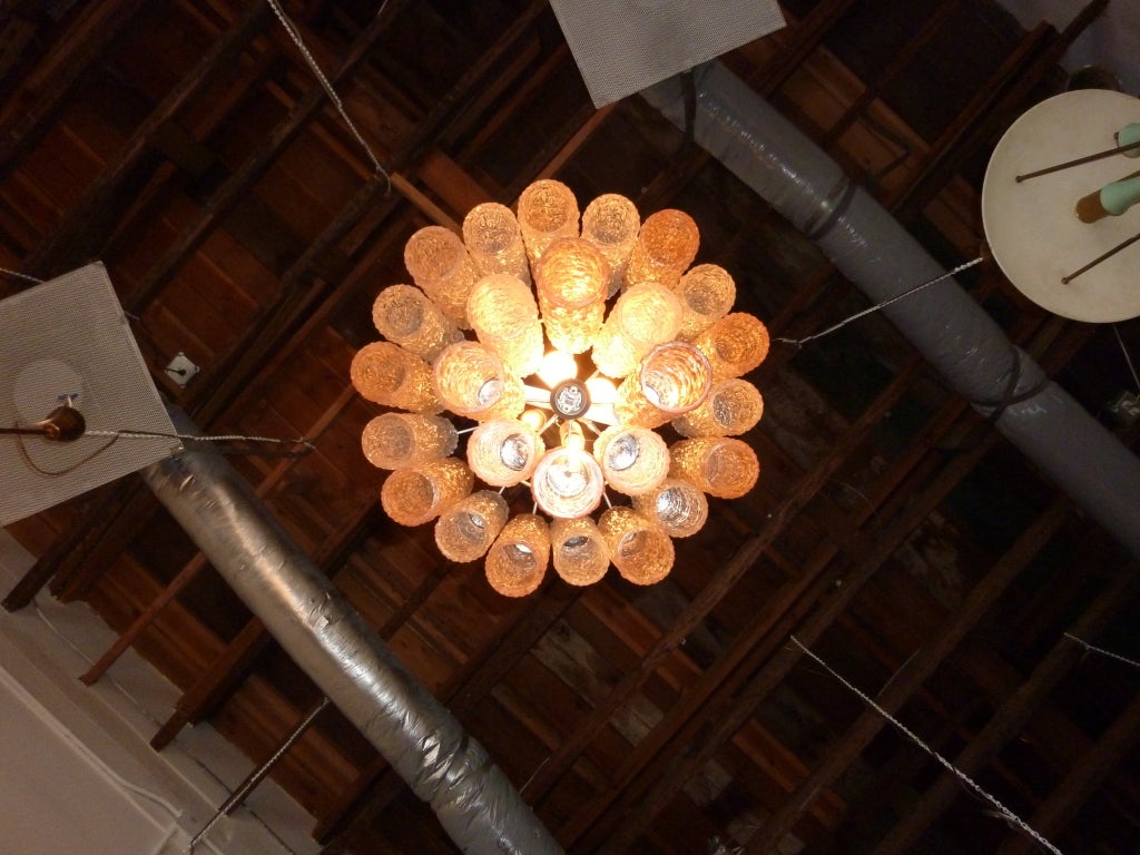 Austrian Glass Chandelier In Excellent Condition For Sale In Los Angeles, CA